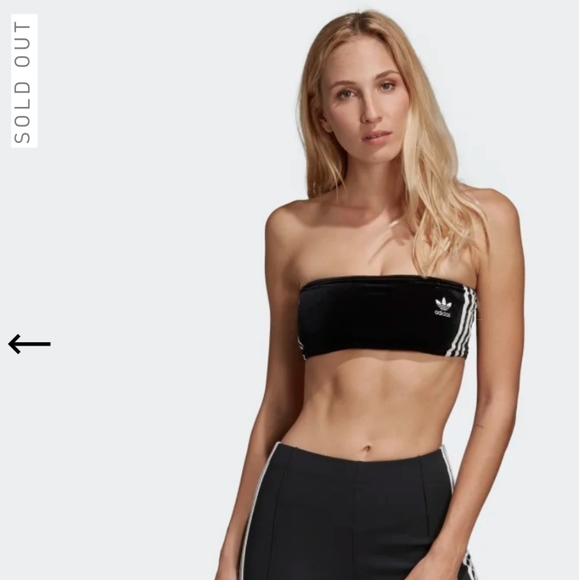 adidas velvet tube top